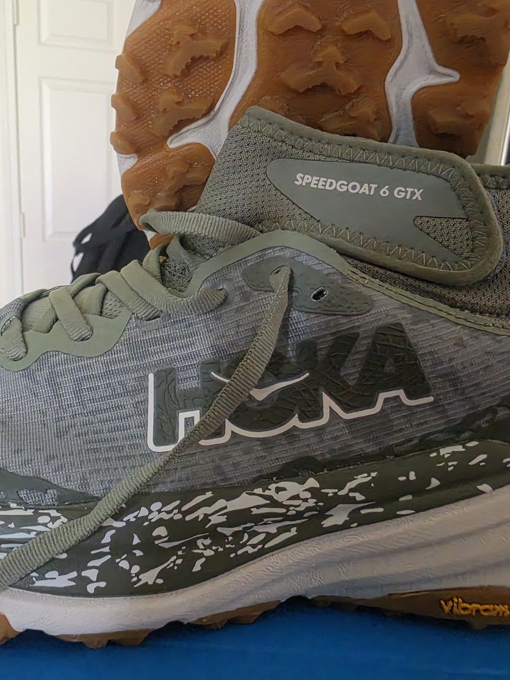Hoka Speedgoat 6 GTX Trail Shoe - Olive Green